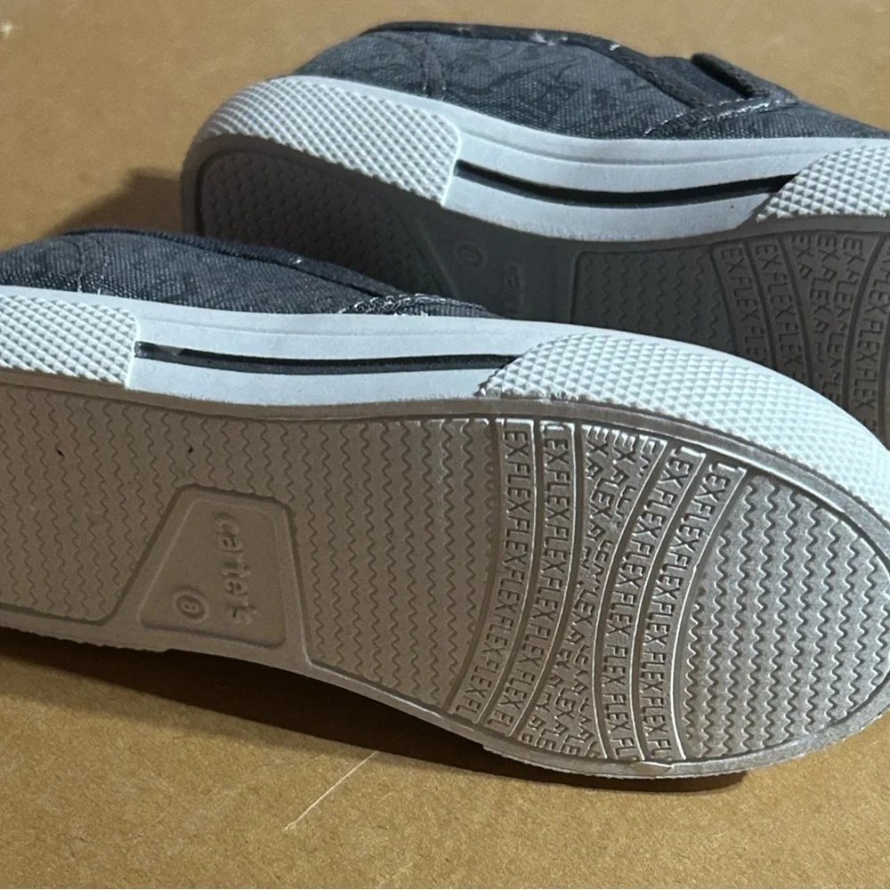 Carter's Charcoal Slip-On Dinosaur Sneakers - NWOT